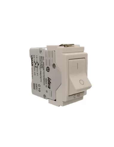 Vimar 16503.10 Idea 2P 10A 3Ka White Circuit Breaker