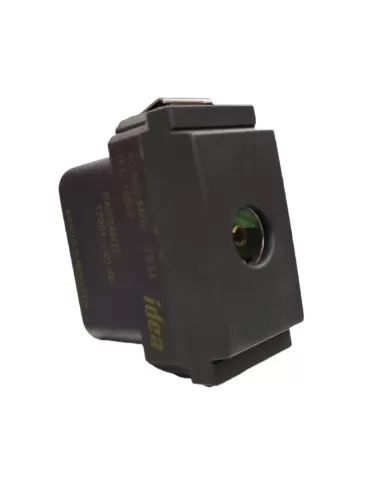 Vimar 17051 Idea Narrow Module TV Socket-Coaxial-Passthrough compatible uniquement avec les supports à 2 modules