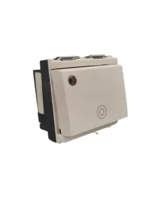 Vimar 16090.MB Idea Bouton Poussoir 1P No 10A Lumineux Général 2 Modules Blanc