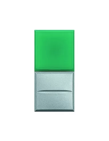 Bouton transparent Bticino axolute sans voyant vert 230 V HC4038V//230