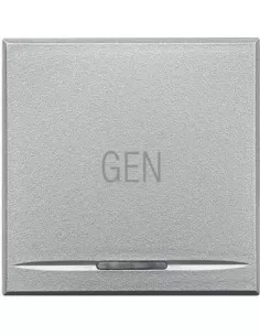 Bticino hc4915//2ac axolute key cover 2 modules gen symbol light grey