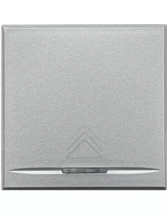 Bticino hc4915//2ad copritasto axolute a 2 moduli simbolo dimmer grigio chiaro