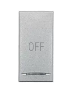 Bticino hc4915aa cache clé axolute avec 1 module symbole off gris clair