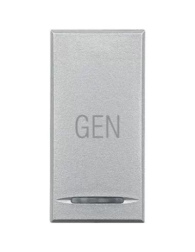 Cache-clé Bticino hc4915ac axolute, symbole de génération, gris clair