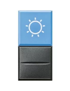 Bticino axolute bouton sombre sans symbole lampe 230v hs4038la//230