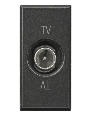 Toma de TV direccional pasante Bticino Axolute Dark hs4202p