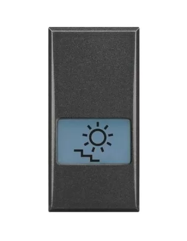 Bticino axolute scuro tasto serig 'luce scale' 1 mod hs4921lb