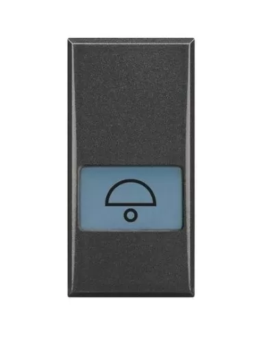 Bticino axolute scuro tasto serig 'campanello' 1 mod hs4921ld