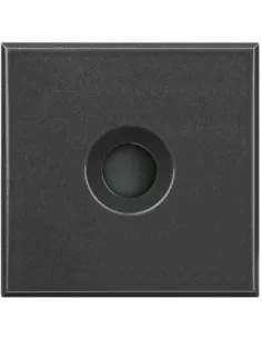 Bticino axolute dark outlet with 9 mm hole 2 modules hs4954