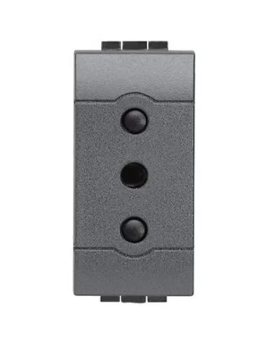 Toma de corriente Bticino 2p t 10a 250v Living International L4113