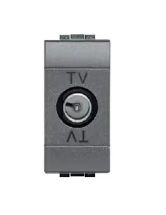 Prise TV mâle Bticino et condensateur l4202dc living international