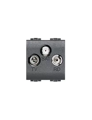Bticino tv//rd//sat socket derived from living international l4210d