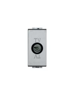 Prise TV traversante mâle Bticino Light Tech RES NT4202PT Light Tech