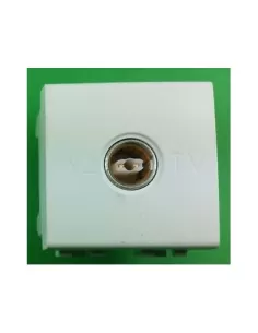 Bticino n4201p//2 light pass-through TV socket 2 female modules n4201p//2