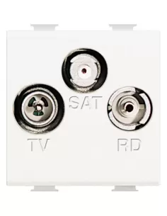 Bticino luz tv//rd//toma satélite derivada n4210d