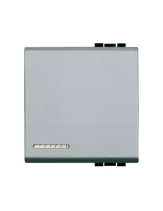 Bticino cache clé zamak lumineux 2 modules bleu perle n4931//2an living light