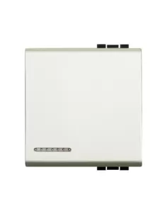 Funda para tecla Bticino Light Zama 2 módulos plata brillante N4931//2sa Living Light