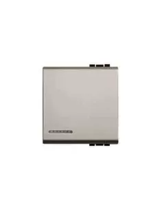 Bticino cache clé zamak clair 2 modules titane clair n4931//2ta living light