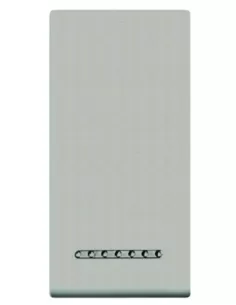 Bticino cache clé zamak lumineux 1 module lumière titane n4931ta lumière vivante