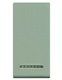 Bticino cache clé zamak lumineux 1 module jaune perle n4931yn lumière vivante