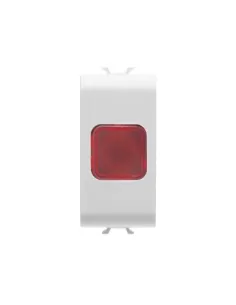 Gewiss red warning light 1m gw10623 white chorus