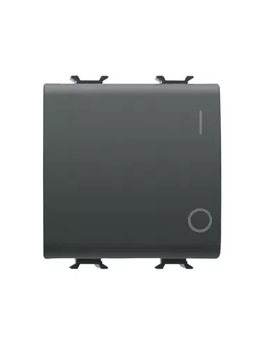 Gewiss interrupteur 2m 2p 16ax gw12034 chorus noir