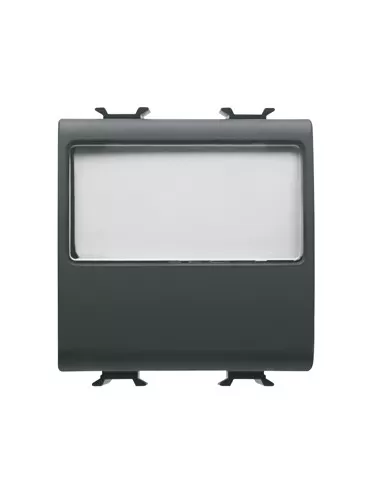 Gewiss gw12191 bouton 2m 1p na 10a plaque signalétique gw12191 chorus noir