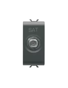 Gewiss gw12371 prise tv//sat 1m direct f-femelle connecteur gw12371 chorus noir