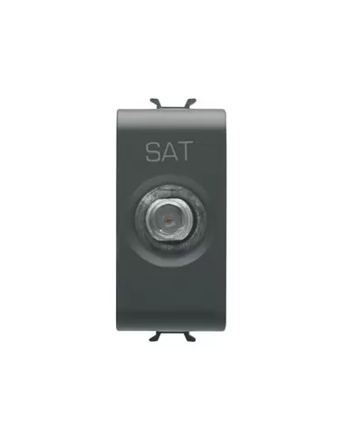 Gewiss gw12371 prise tv//sat 1m direct f-femelle connecteur gw12371 chorus noir