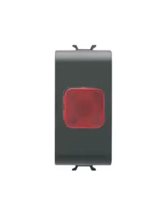 Gewiss red warning light 1m gw12623 black chorus