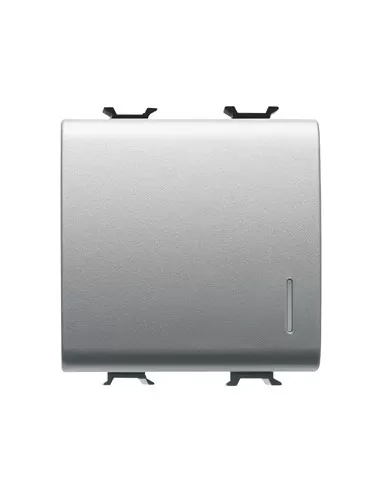 Interrupteur Gewiss 2M 1P 16AX lumineux GW14032 Chorus Titanium