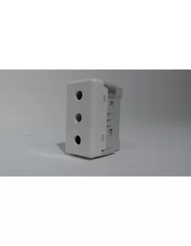 Toma de corriente Gewiss gw20202 2p t 16a blanca gw20202 sistema blanco