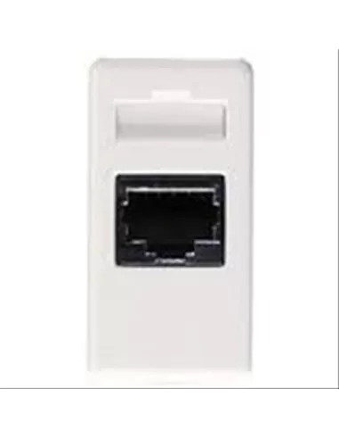 Conector telefónico Gewiss RJ11 GW20251, sistema blanco