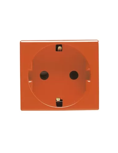 Gewiss socket 2p t 16a German standard orange gw20288 system white