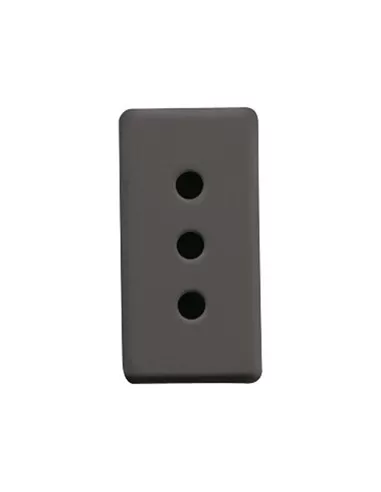 Gewiss gw21201 toma 2p t 10a estándar italiano 250v gw21201 sistema negro//negro