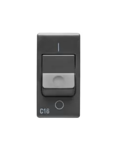 Gewiss disjoncteur automatique 1p c16 3ka 230v gw21433 système noir//noir