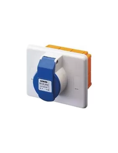 Gewiss iec309 3p t 16a 380v ip44 prise encastrée gw26421