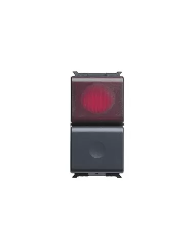 Bouton Gewiss unipolaire na 16a avec diffuseur rouge gw30028 playbus