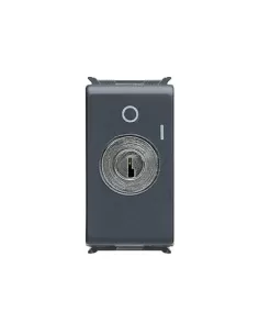 Gewiss 10A NO bipolar push button with key gw30032 playbus