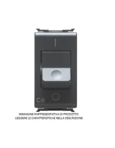 Disyuntor magnetotérmico Gewiss 1p n c6 3ka gw30374 playbus
