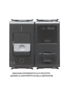 Gewiss residual current circuit breaker 1p n c16 idn 10ma 3ka gw30379 playbus