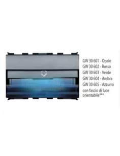 Foco de suelo Gewiss con luz verde orientable gw30603 playbus