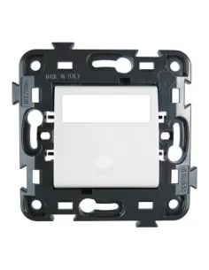 Bouton-poussoir Gewiss avec plaque signalétique blanche gw34040 eco 60