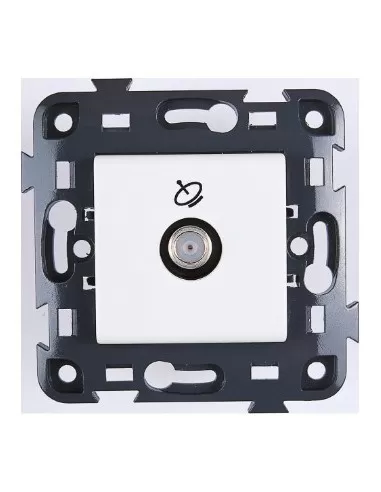 Gewiss direct white satellite TV socket gw34261 eco 60