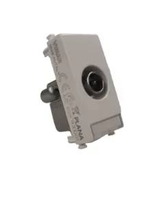 Prise TV Vimar 14300.01 1 dB avec connecteur mâle blanc Plana