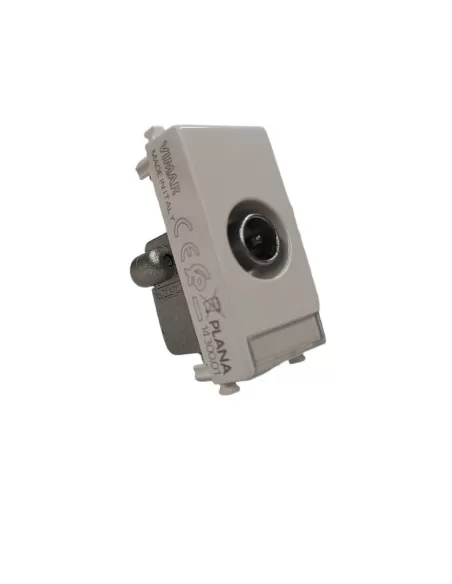 Vimar 14300.01 Presa Tv Derivata 1Db Connettore Maschio Bianco Plana