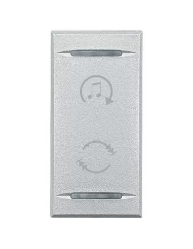 Bticino axolute - tapa para llave de difusión de sonido gris claro serie hc4911bf axolute
