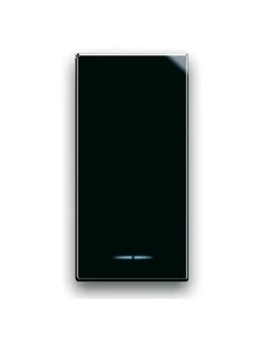 Interruptor de vida iluminable Ave 1p 16ax, 1 módulo, 442001, color negro