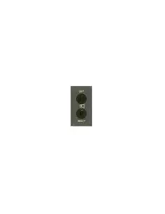 Ave double point-line socket for speakers 45342-2 noir series