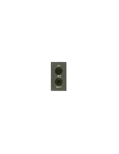 Ave double point-line socket for speakers 45342-2 noir series